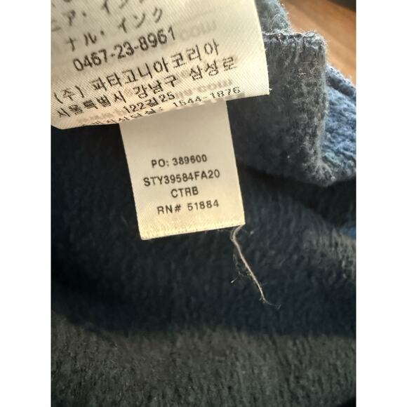 Patagonia Hoodie Mens MED Blue Sweatshirt P6 Logo Uprisal Hiking Outdoor Camping - Picture 12 of 13